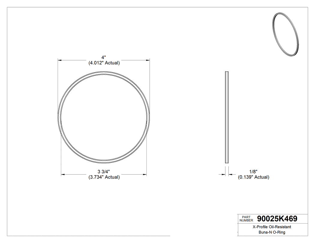 Technical drawing - 90025K469